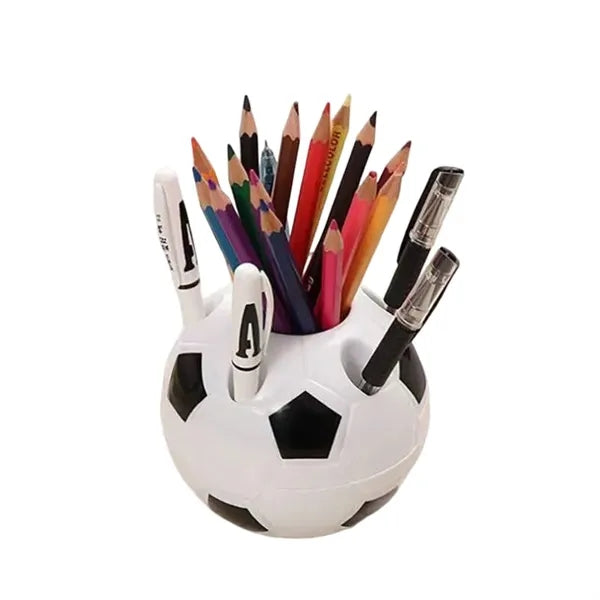 Soccer Ball Shaped Multi-Slot Pen Holder