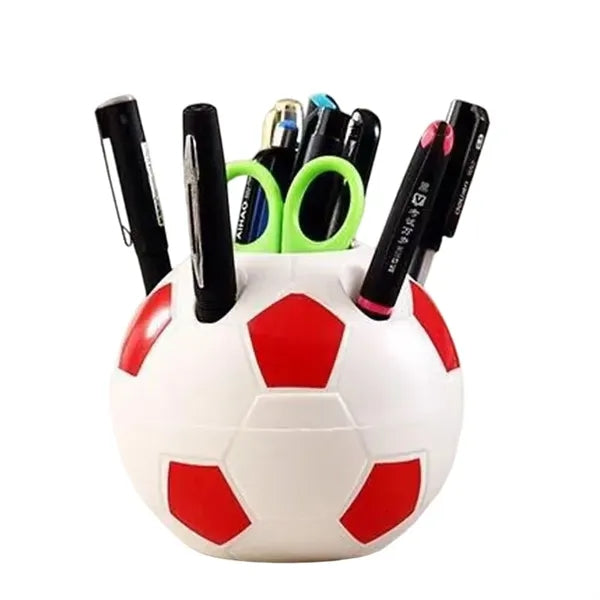 Soccer Ball Shaped Multi-Slot Pen Holder
