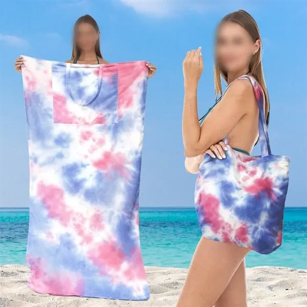 2-in-1 Beach Towel Tote Bag