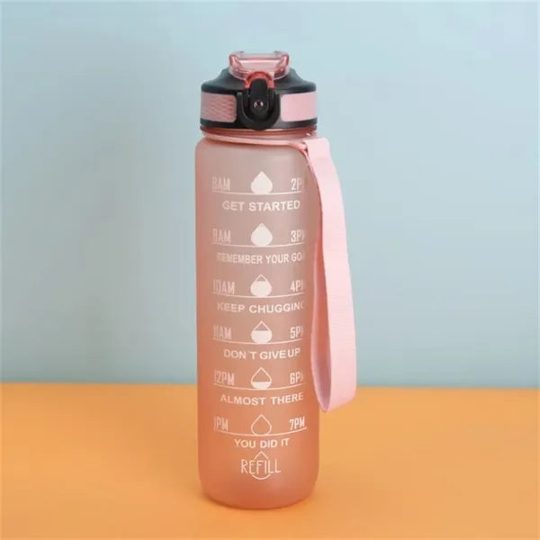 32oz Gradient Water Bottle With Time Marker For Daily Use