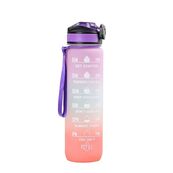 32oz Gradient Water Bottle With Time Marker For Daily Use