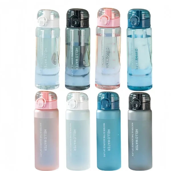 26oz Leakproof Water Bottle, Sports Bottle with Time Marker