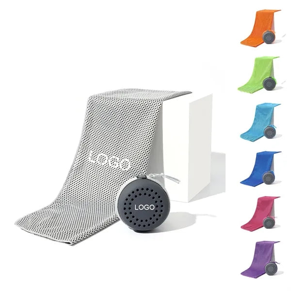 Cooling Microfiber Towel with Silicone Case