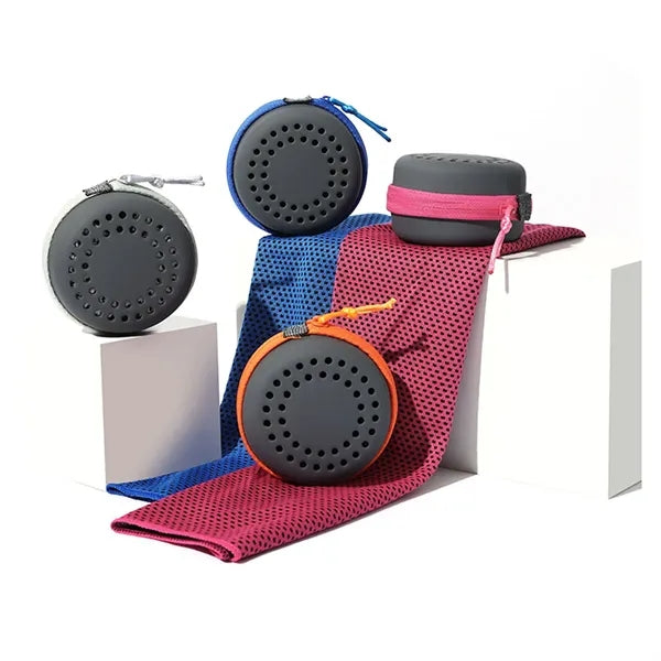 Cooling Microfiber Towel with Silicone Case
