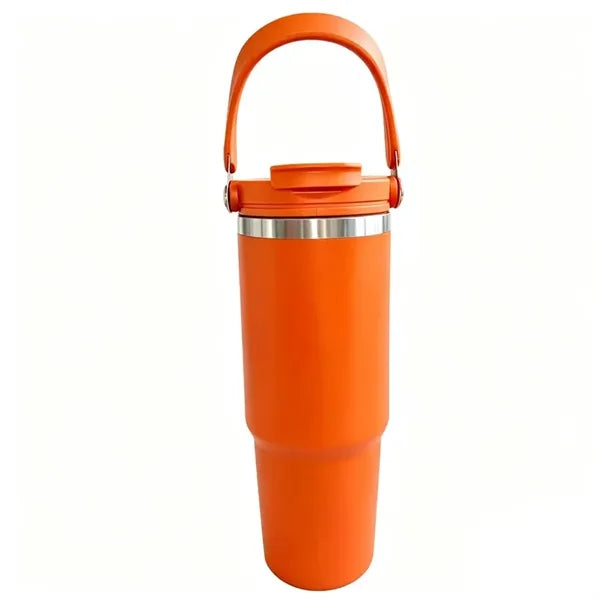 Portable Handle Insulated Mug - 30 oz