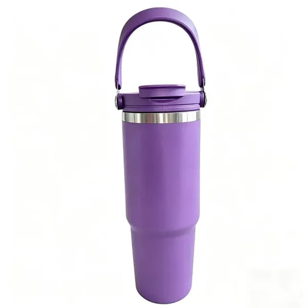 Portable Handle Insulated Mug - 30 oz