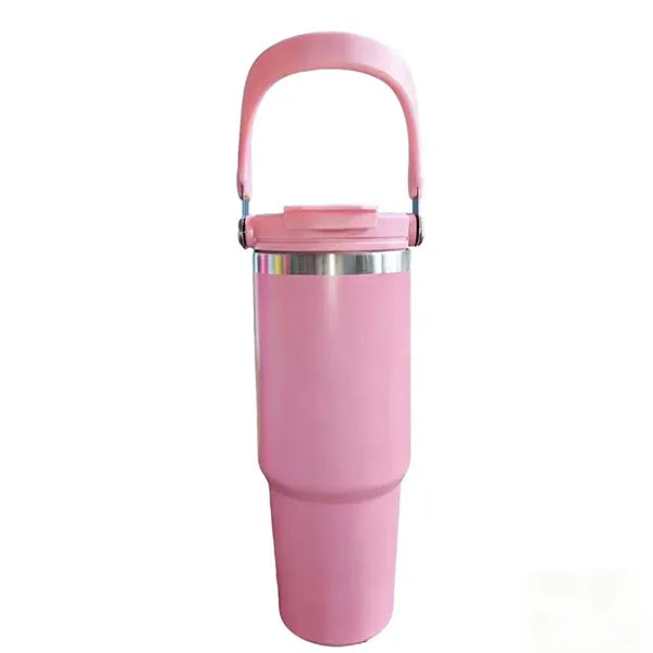 Portable Handle Insulated Mug - 30 oz