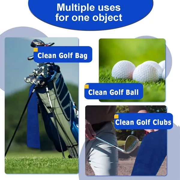 PureCotton Golf Ball Towel With Clip