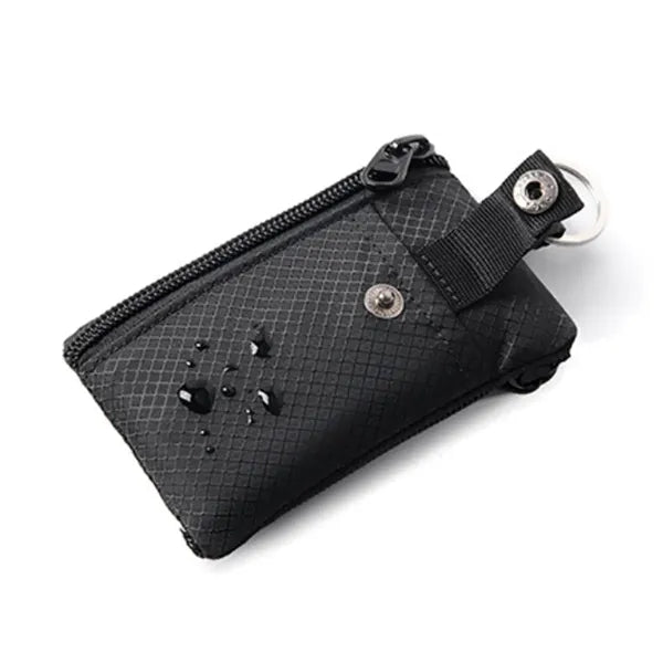 Tactical RFID Blocking Ripstop Neck Wallet With Lanyard
