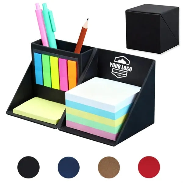 All-in-One Cube Sticky Notes with Pen Holder