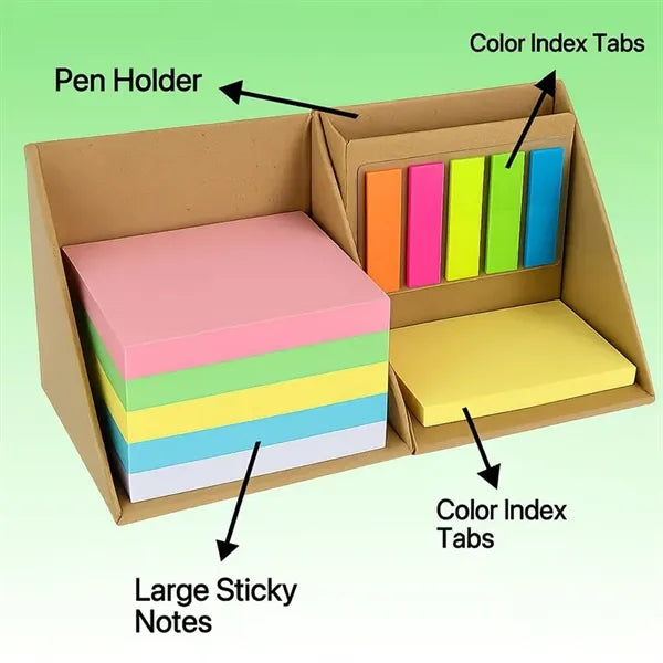 All-in-One Cube Sticky Notes with Pen Holder