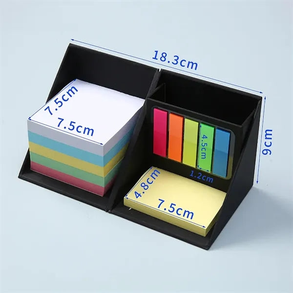All-in-One Cube Sticky Notes with Pen Holder