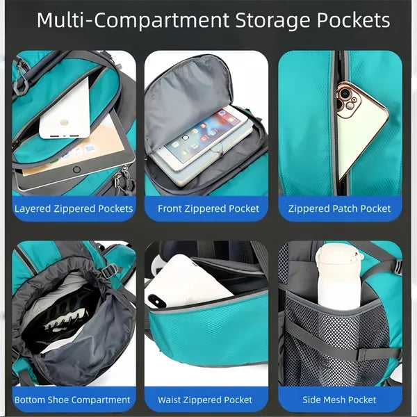 Reflective Waterproof Hiking Backpack for Outdoor Travel