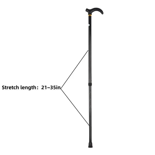 Adjustable Aluminum Alloy Walking Cane & Hiking Pole