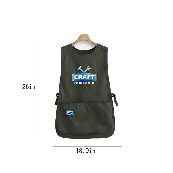 Logo Breathable Work Vest Stain-Resistant