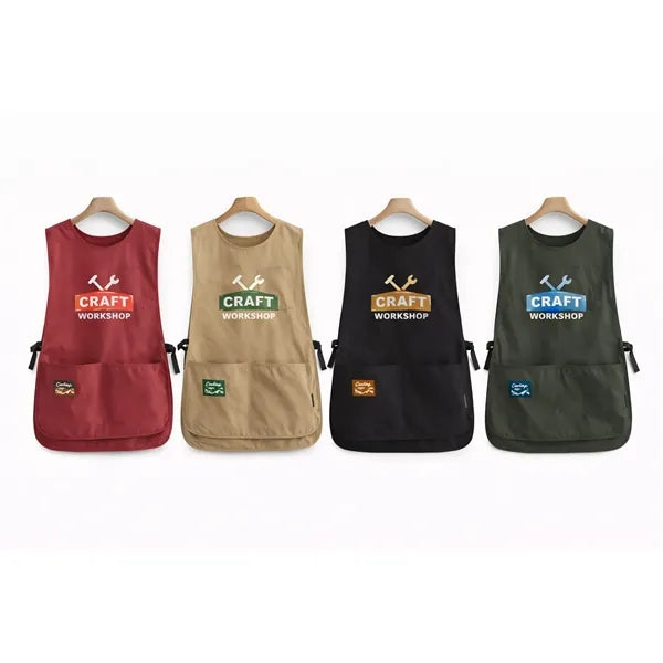 Logo Breathable Work Vest Stain-Resistant