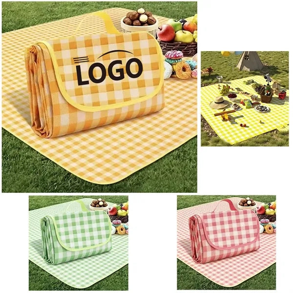 Multi-Color Waterproof Foldable Beach Mat for Outdoor Picnic