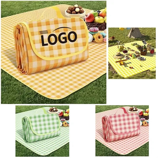 Multi-Color Waterproof Foldable Beach Mat for Outdoor Picnic