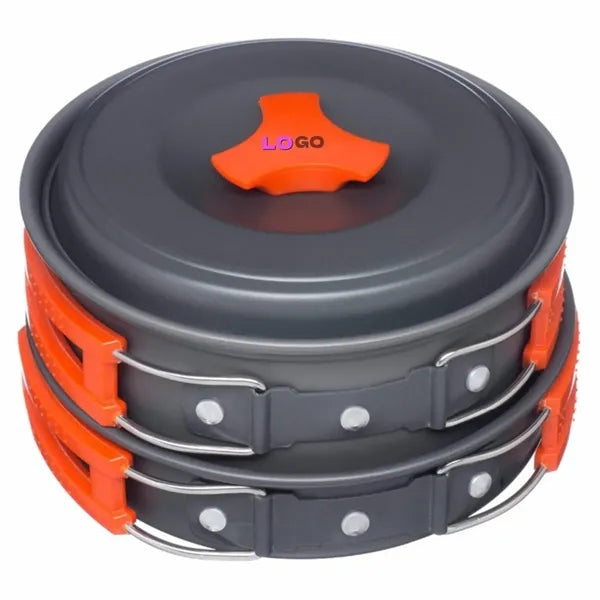 Portable Camping Cookware Set, Outdoor Cooking Kit with Bag