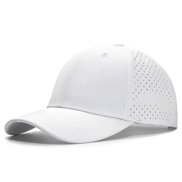 Men Quick Dry Baseball Cap Laser Cut Mesh Snapback Hat