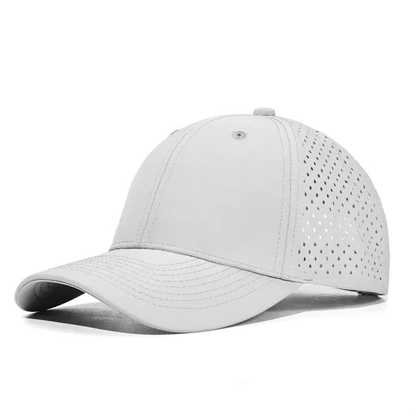 Men Quick Dry Baseball Cap Laser Cut Mesh Snapback Hat