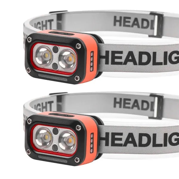 Rechargeable Motion Sensor LED Headlamp for Hiking