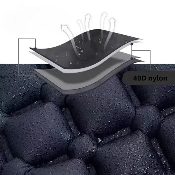 Foot Pump Inflatable Sleeping Pad, Camping Air Mattress