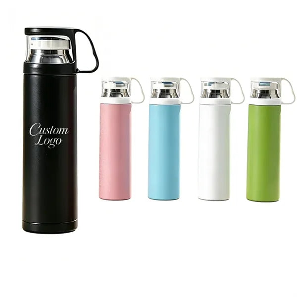 Insulated Water Bottle With Handle Lid