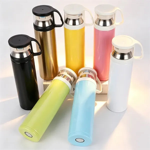 Insulated Water Bottle With Handle Lid