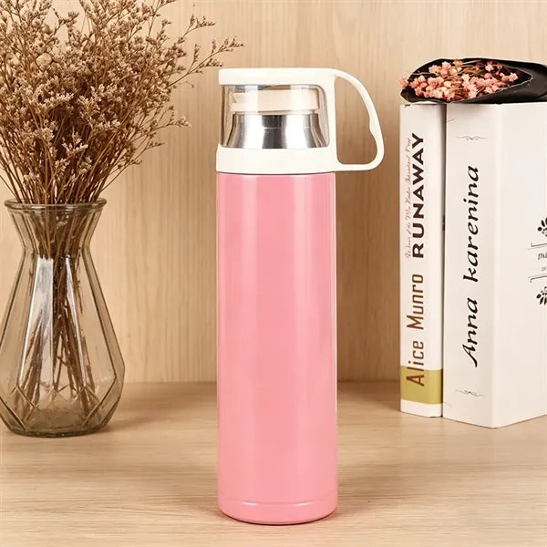 Insulated Water Bottle With Handle Lid