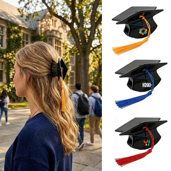 Claw Clips Graduation Hat Barrettes Hair Styling