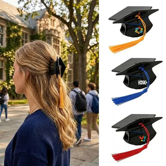 Claw Clips Graduation Hat Barrettes Hair Styling