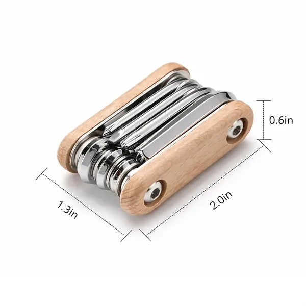 8 In 1 Bamboo Bicycle Repair Multi Tool
