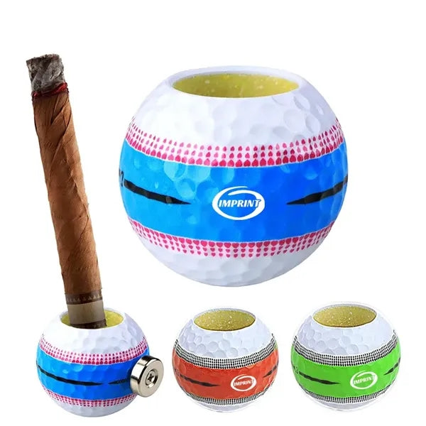Golf Ball Design Cigar Holder
