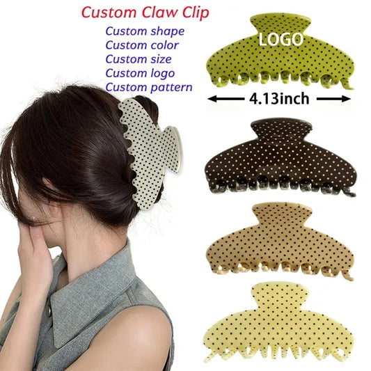 Fashion 4.13-inch Large Acetate Women Hair Clip