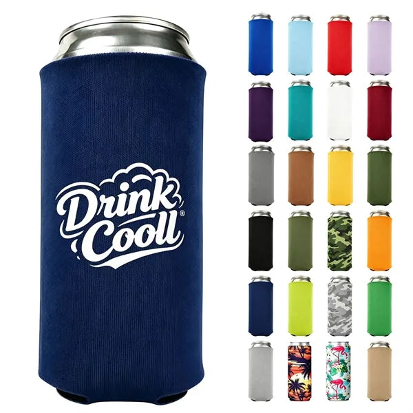 Slim Can Cooler Sleeves-Premium 12oz Neoprene Screen Printed