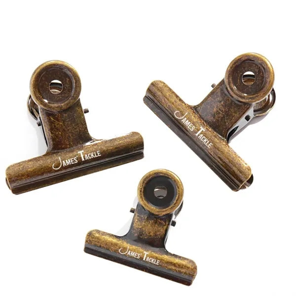 Antique Brass Small Bulldog Clips
