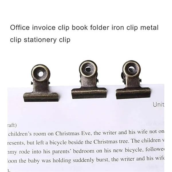 Antique Brass Small Bulldog Clips