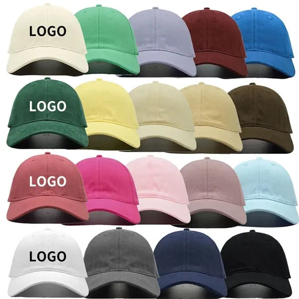 High-quality Polyester Solid Color Baseball Caps Hats