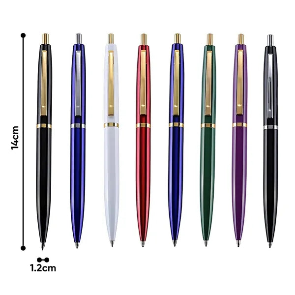 Medium Point Metal Click Ballpoint Pens