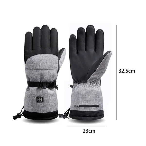 Electric Rechargeable Heated Touchscreen Winter Ski Gloves