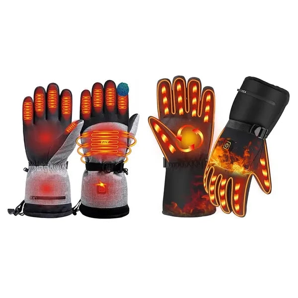 Electric Rechargeable Heated Touchscreen Winter Ski Gloves