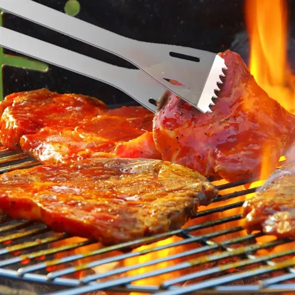 Portable BBQ Grill 7-piece Tool Set with Carrying Bag Case
