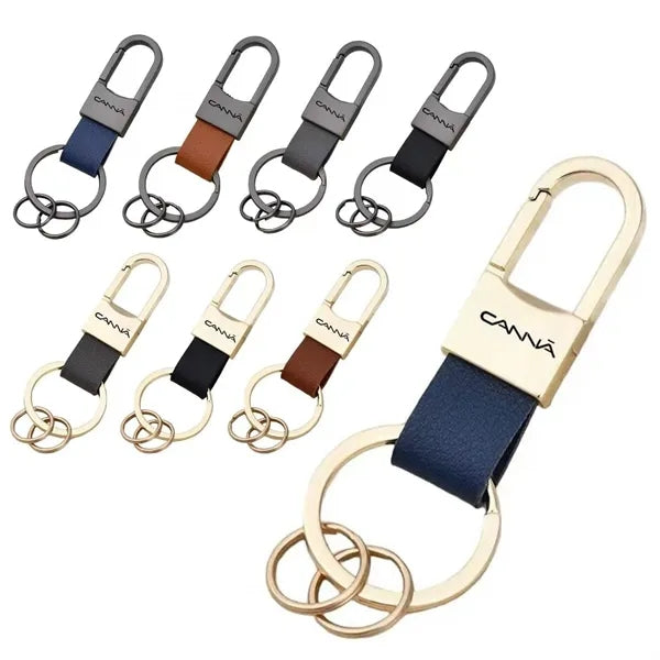 Leather Keychain, Customizable Logo