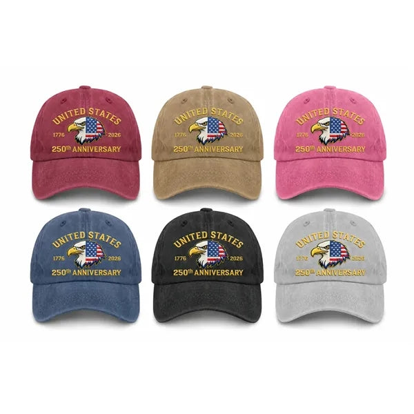 Logo Washed Cotton Cap Vintage Style Printed Baseball