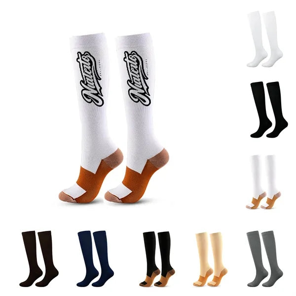 Women's Compression Calf Socks, Four-Season Nylon-Like Slim