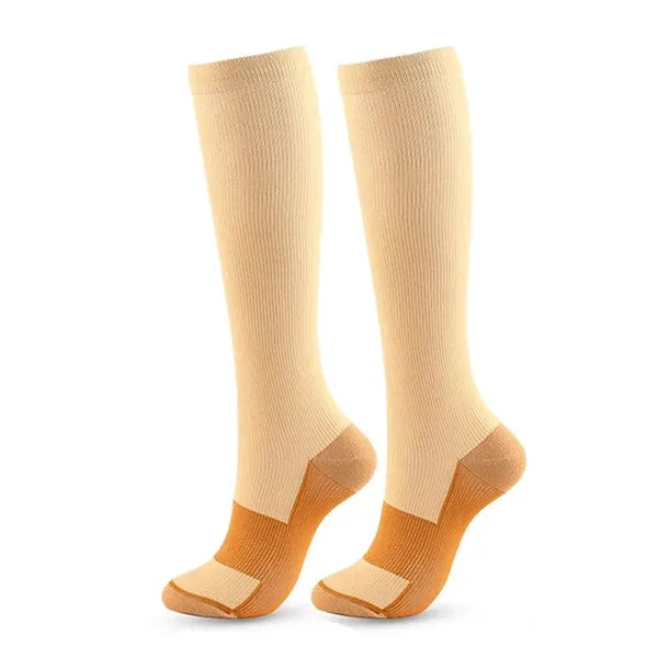Women's Compression Calf Socks, Four-Season Nylon-Like Slim