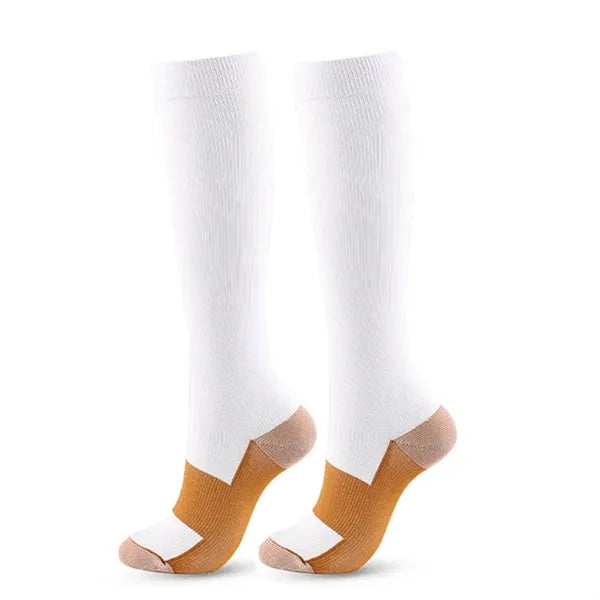 Women's Compression Calf Socks, Four-Season Nylon-Like Slim
