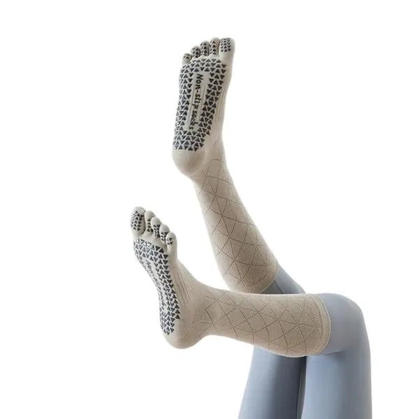 Professional Pilates Non-Slip Yoga Calf Socks