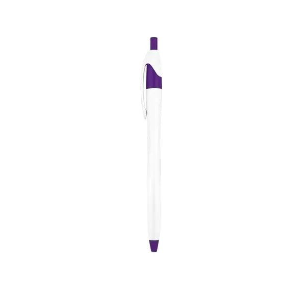 Logo Slim Click Ballpoint Pen Quick Dry Promo Gift
